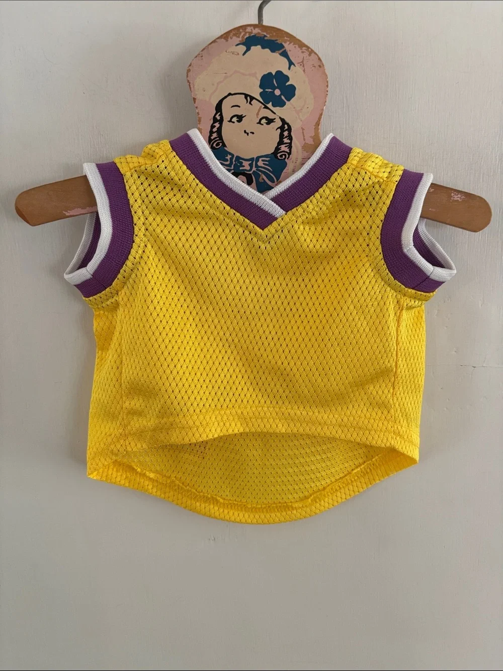 NBA Los Angeles Lakers gold jersey for small dog